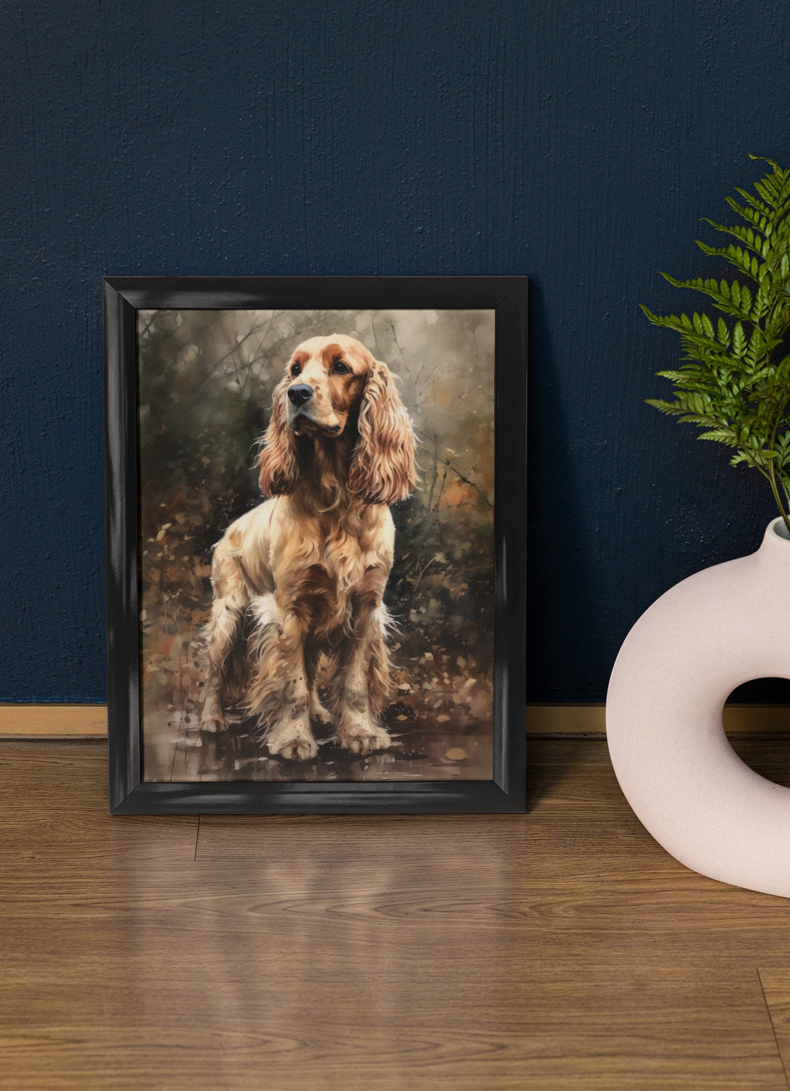 English Cocker Spaniel Dog Art Print Dog Wall Art Animal Art Print Animal Art Poster Dog Lover Gift Colorful Animal Wall Art Cool Dog