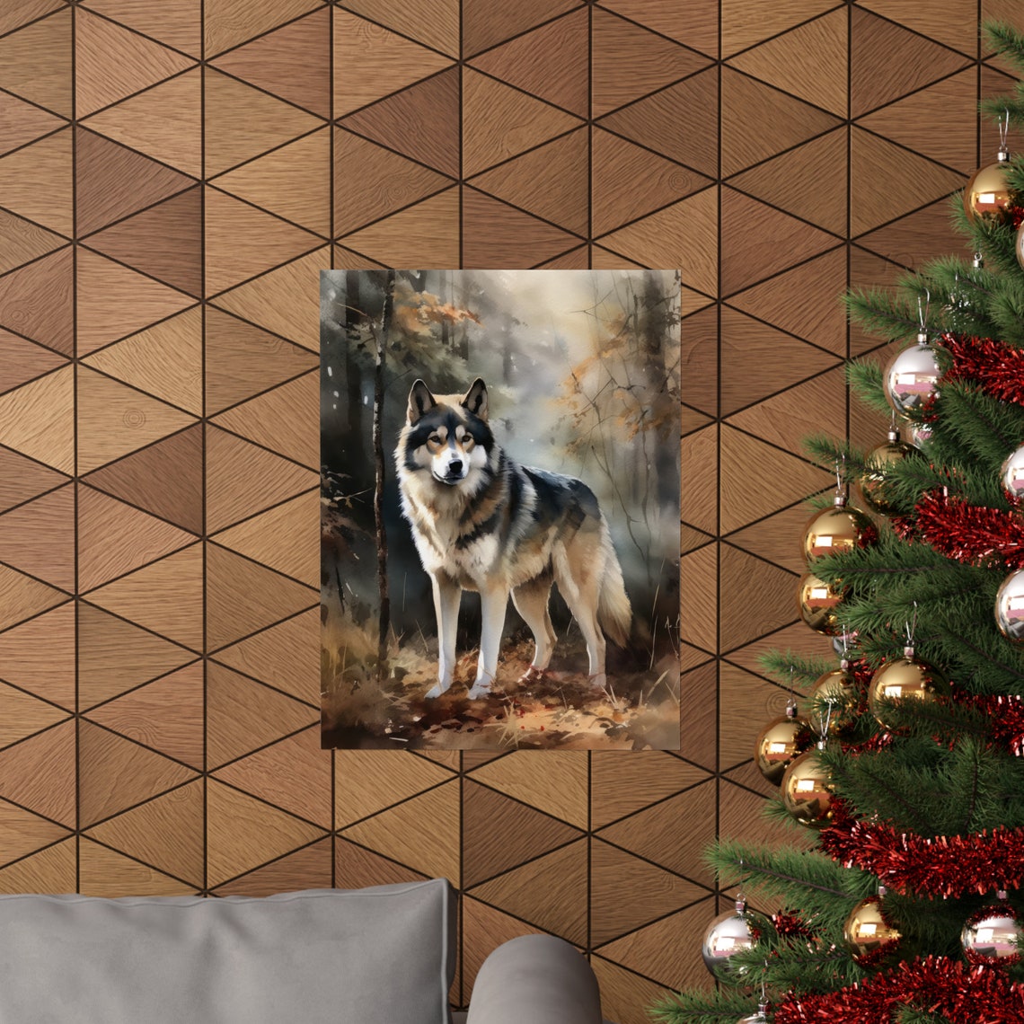 Alaskan Malamute Dog Art Print Dog Wall Art Animal Art Print Animal Art Poster Dog Lover Gift Colorful Animal Wall Art Cool Dog Art - Image 3