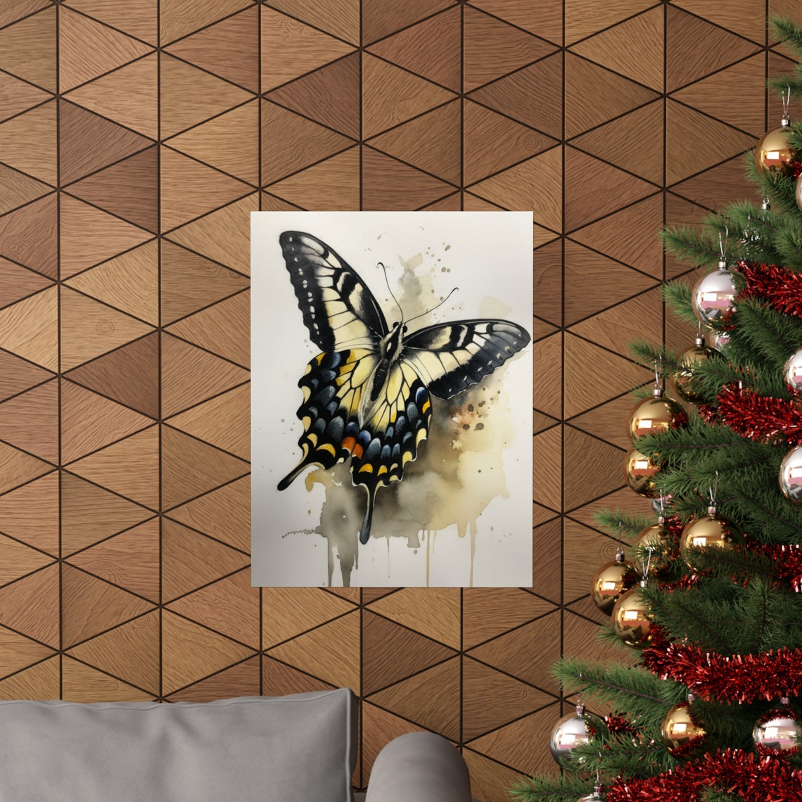 Swallowtail Butterfly Art Print Butterfly Home Dcor Watercolor Butterfly Painting Insect Wall Art Nature Lover Butterflies Artwork - Image 3