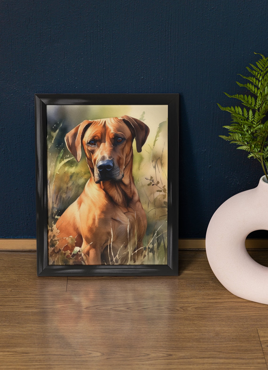Rhodesian Ridgeback Dog Art Print Dog Wall Art Animal Art Print Animal Art Poster Dog Lover Gift Colorful Animal Wall Art Cool Dog Art