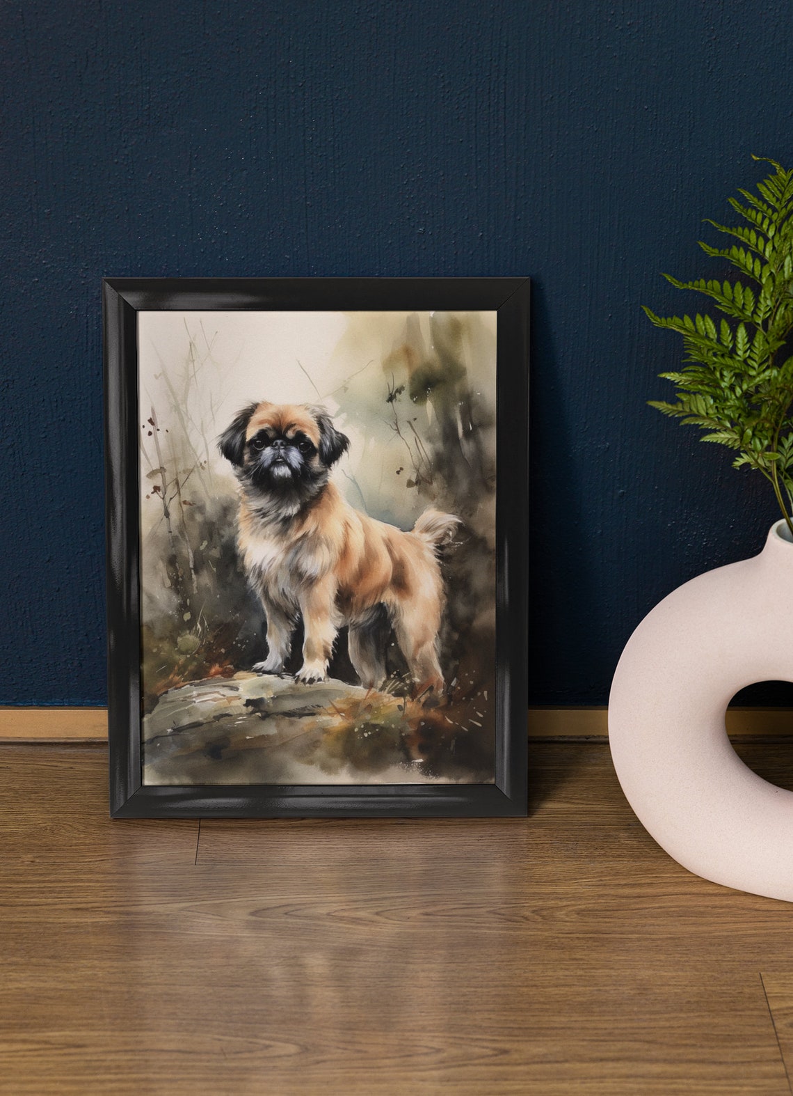Japanese Chin Dog Art Print Dog Wall Art Animal Art Print Animal Art Poster Dog Lover Gift Colorful Animal Wall Art Cool Dog Art