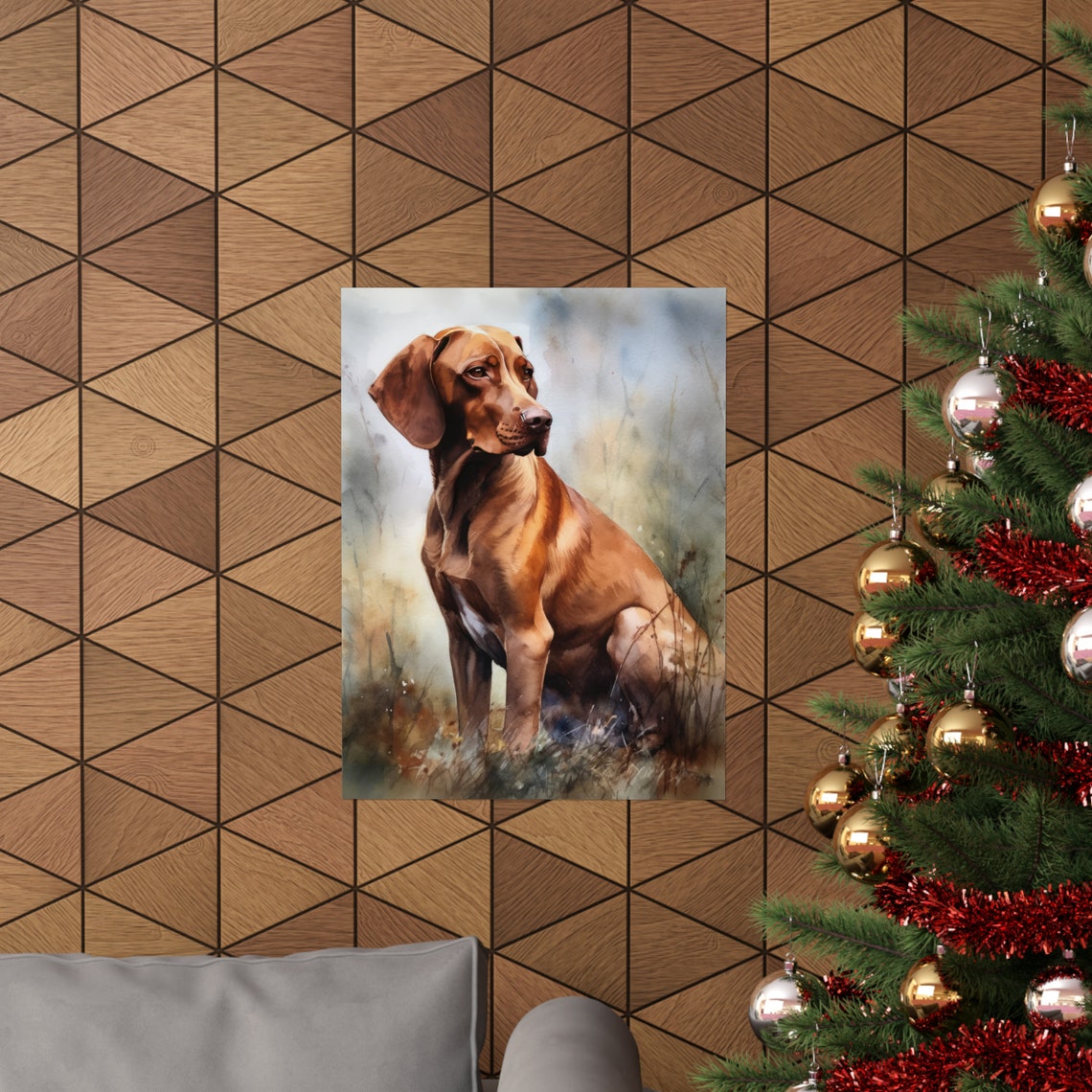 Vizsla Dog Art Print Dog Wall Art Animal Art Print Animal Art Poster Dog Lover Gift Colorful Animal Wall Art Cool Dog Art - Image 3