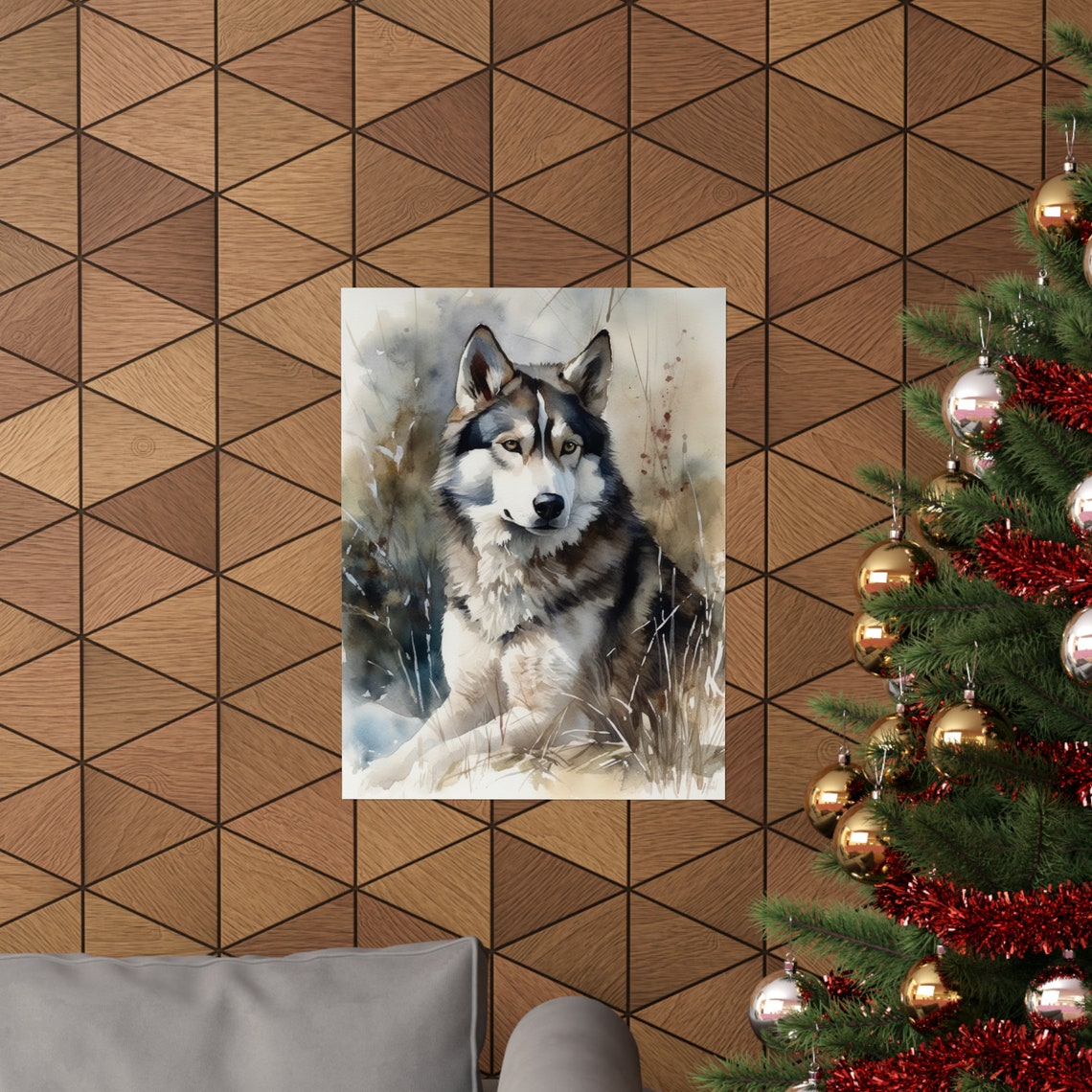 Siberian Husky Dog Art Print Dog Wall Art Animal Art Print Animal Art Poster Dog Lover Gift Colorful Animal Wall Art Cool Dog Art - Image 3