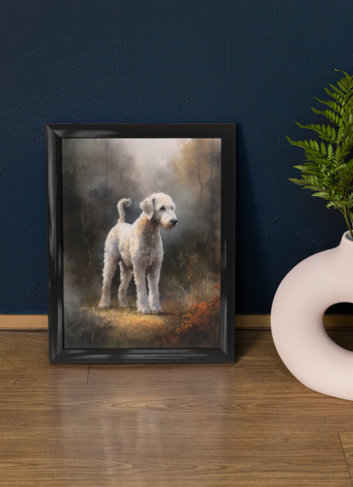 Bedlington Terrier Dog Art Print Dog Wall Art Animal Art Print Animal Art Poster Dog Lover Gift Colorful Animal Wall Art Cool Dog Art