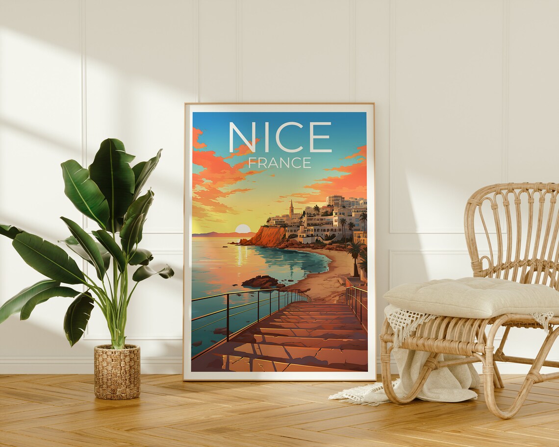 Nice, France Travel Poster, City Wall Art Print - Image 2