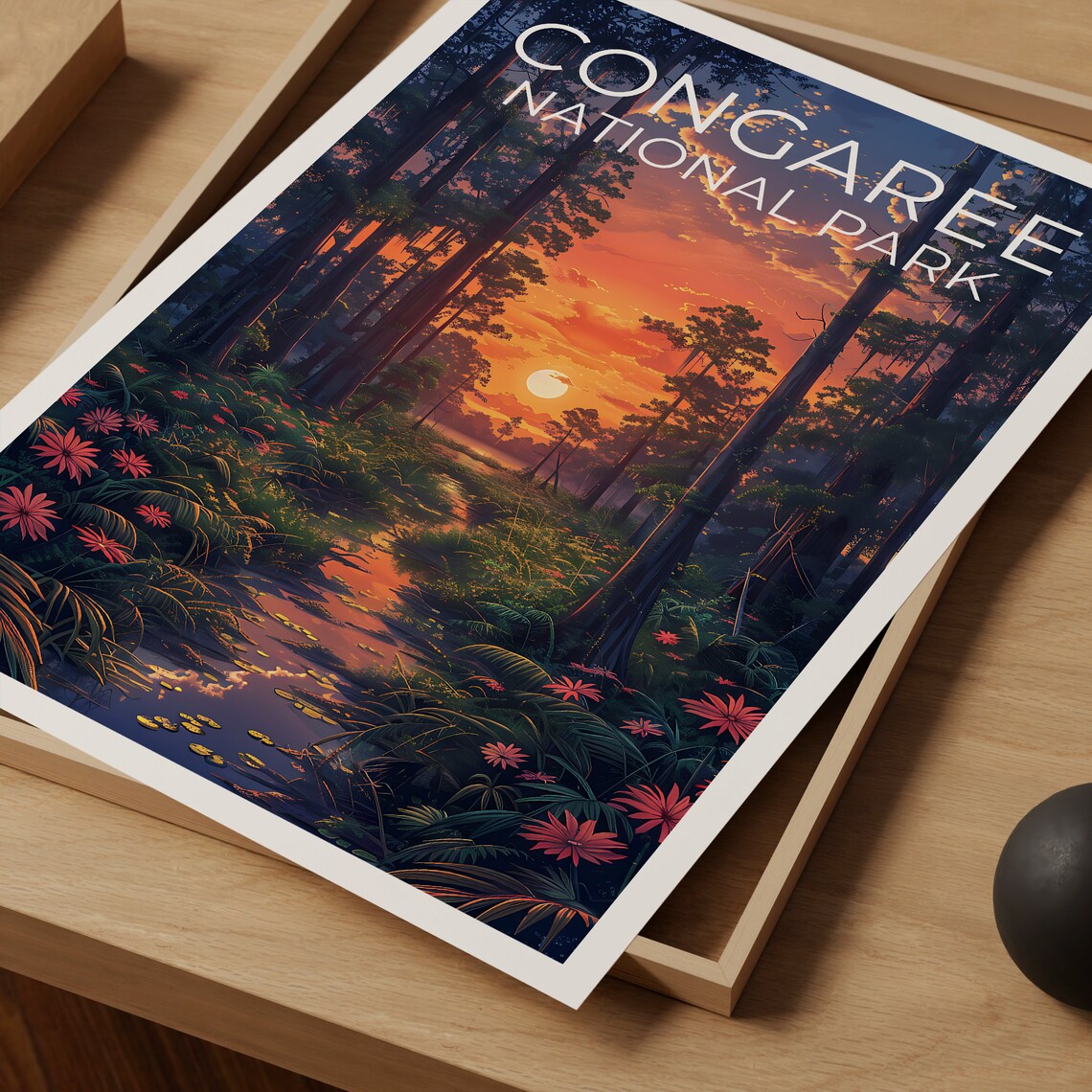 Congaree National Park Travel Poster, South Carolina - Image 3