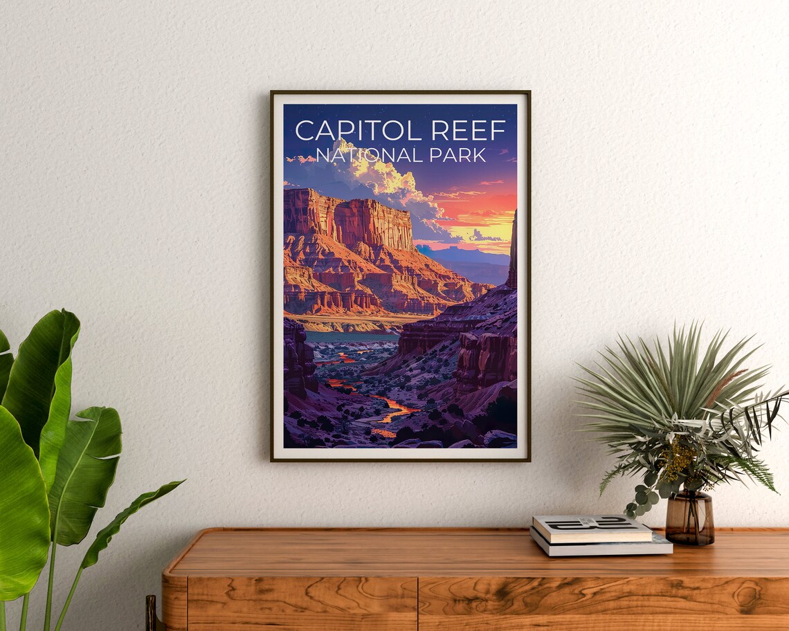 Capitol Reef National Park, Utah Travel Poster - Image 3
