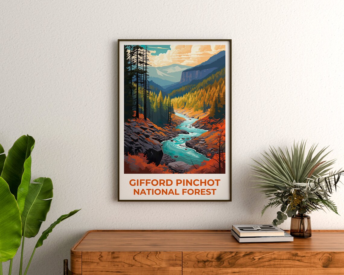 Gifford Pinchot National Forest, Washington Travel Poster - Image 3