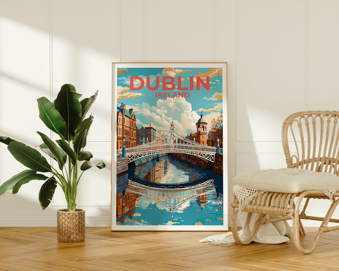 Dublin Travel Poster, Ireland City Poster - Image 2
