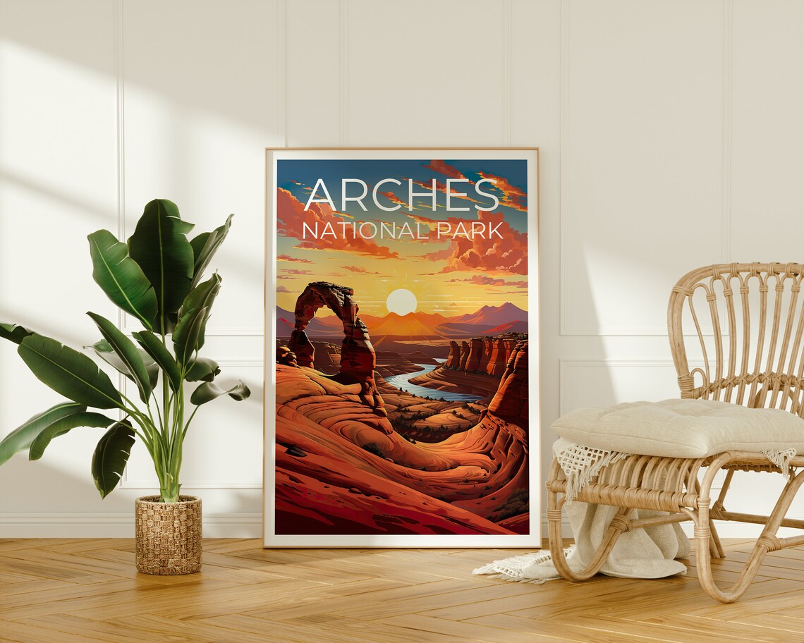 Delicate Arch Arches National Park Travel Poster - Image 2