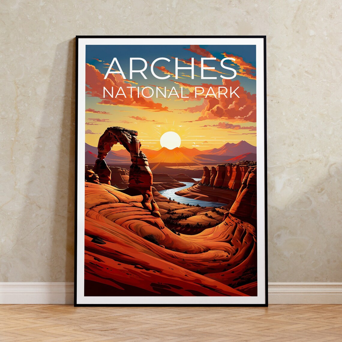 Delicate Arch Arches National Park Travel Poster