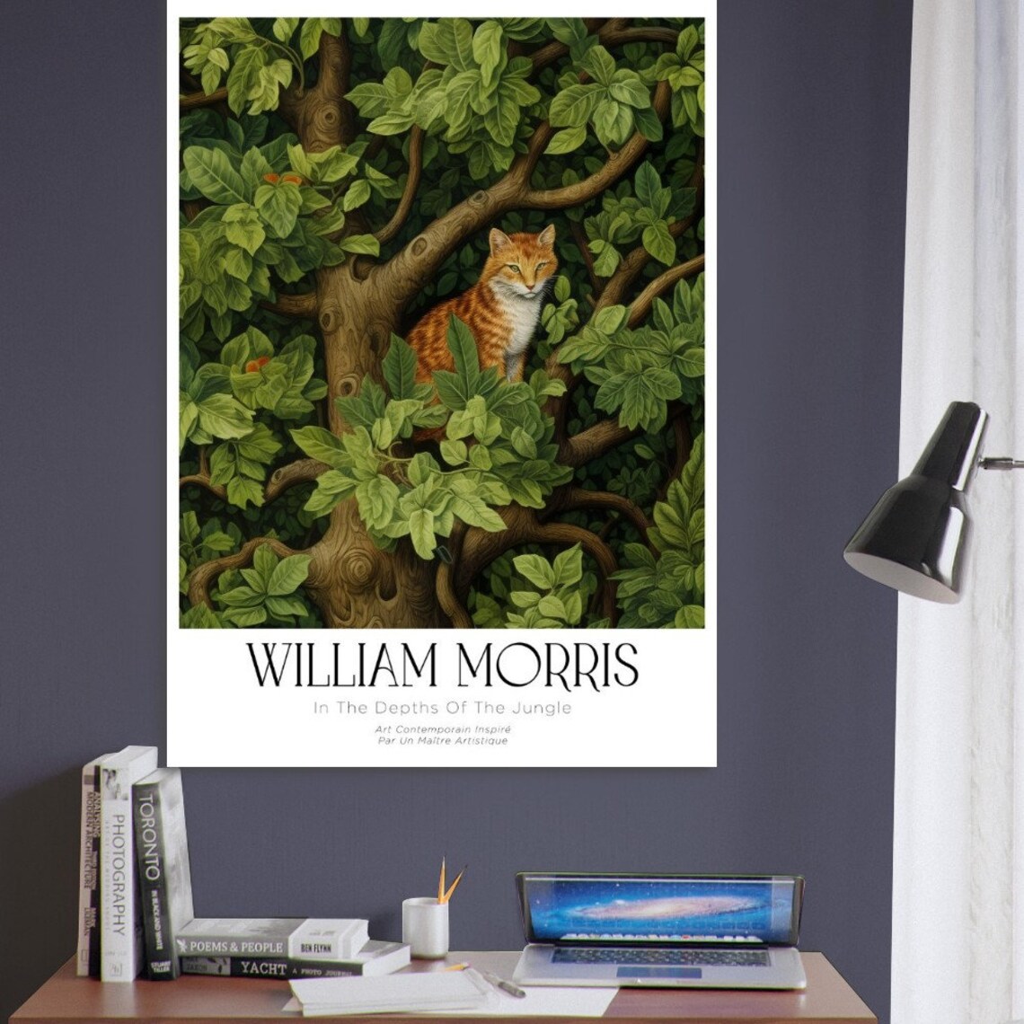 William Morris Fox Poster, Nature Floral Museum