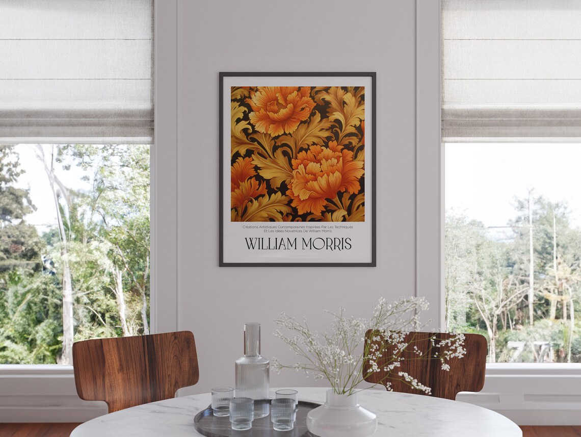 William Morris Fall Flowers Poster Print, Botanical - Image 2