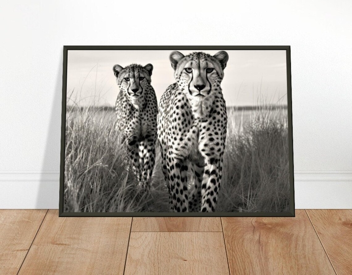 Cheetah Photo Poster, Safari Decor
