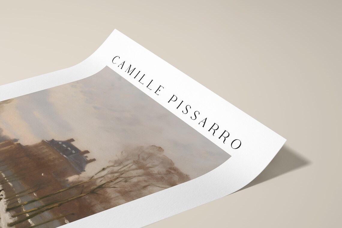 Pissarro Winter Landscape, Museum Exhibition Poster - Image 2