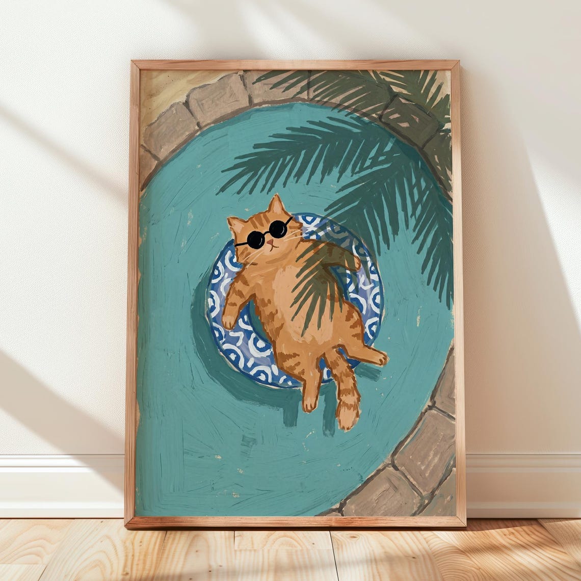Funny Cat Poster, Funky Home Decor