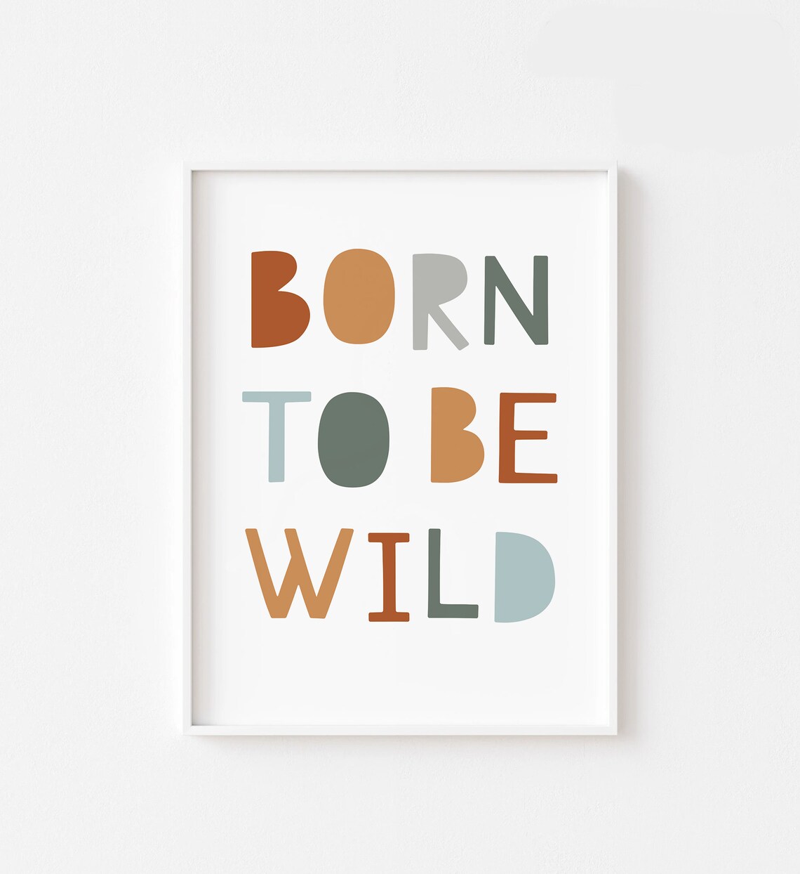Born To Be Wild Nursery Safari Poster Print - Image 4