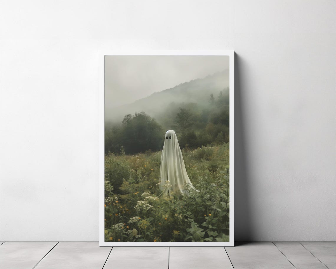 Ghost In The Forest A Ghost In The Highlands Vintage Poster Art Poster Print Dark Academia Ghost Print Gothic Victorian - Image 3