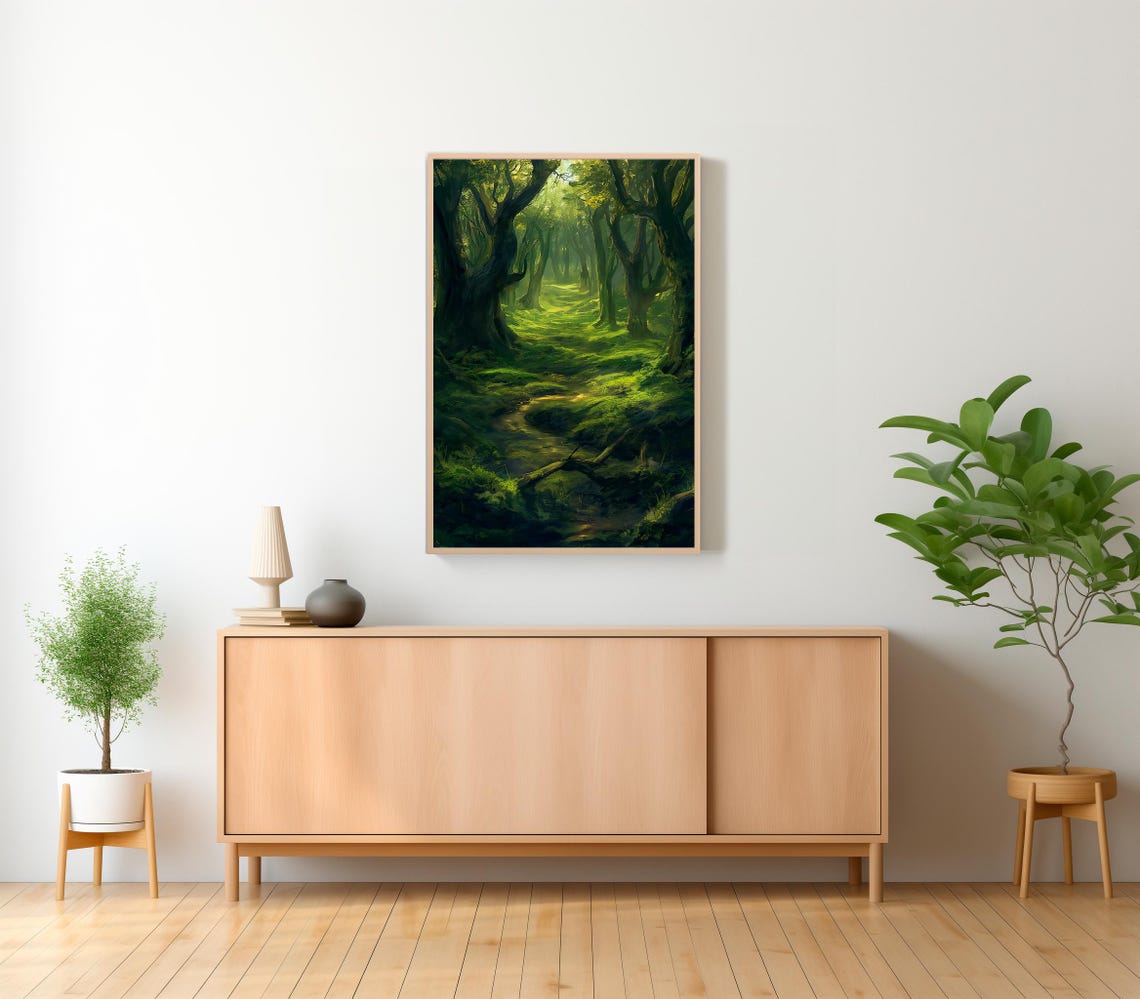 Creepy Swamp Print Southern Gothic Art Poster Print Dark And Moody Gothic Home Decor - Image 2