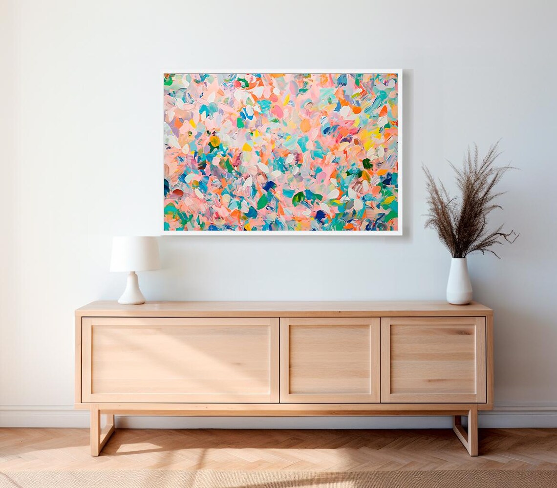 Colorful Bright Abstract Wall Art Print, Modern Contemporary - Image 2