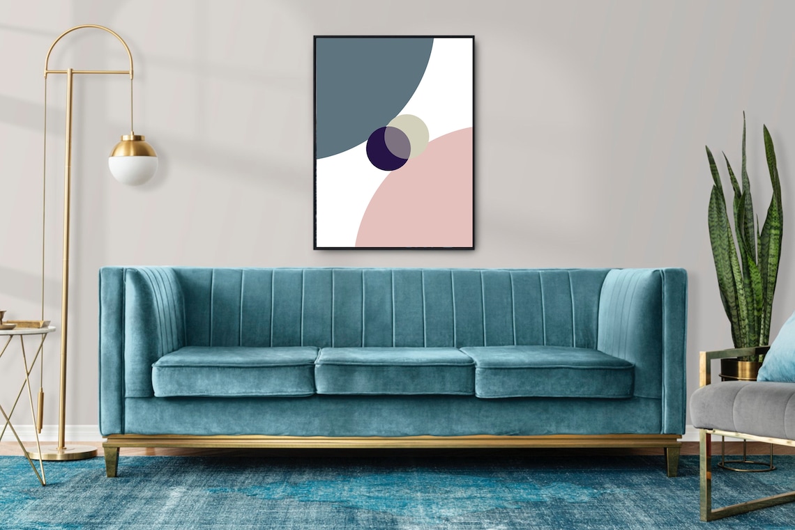 Mid Century Modern Geometric Abstract Shapes