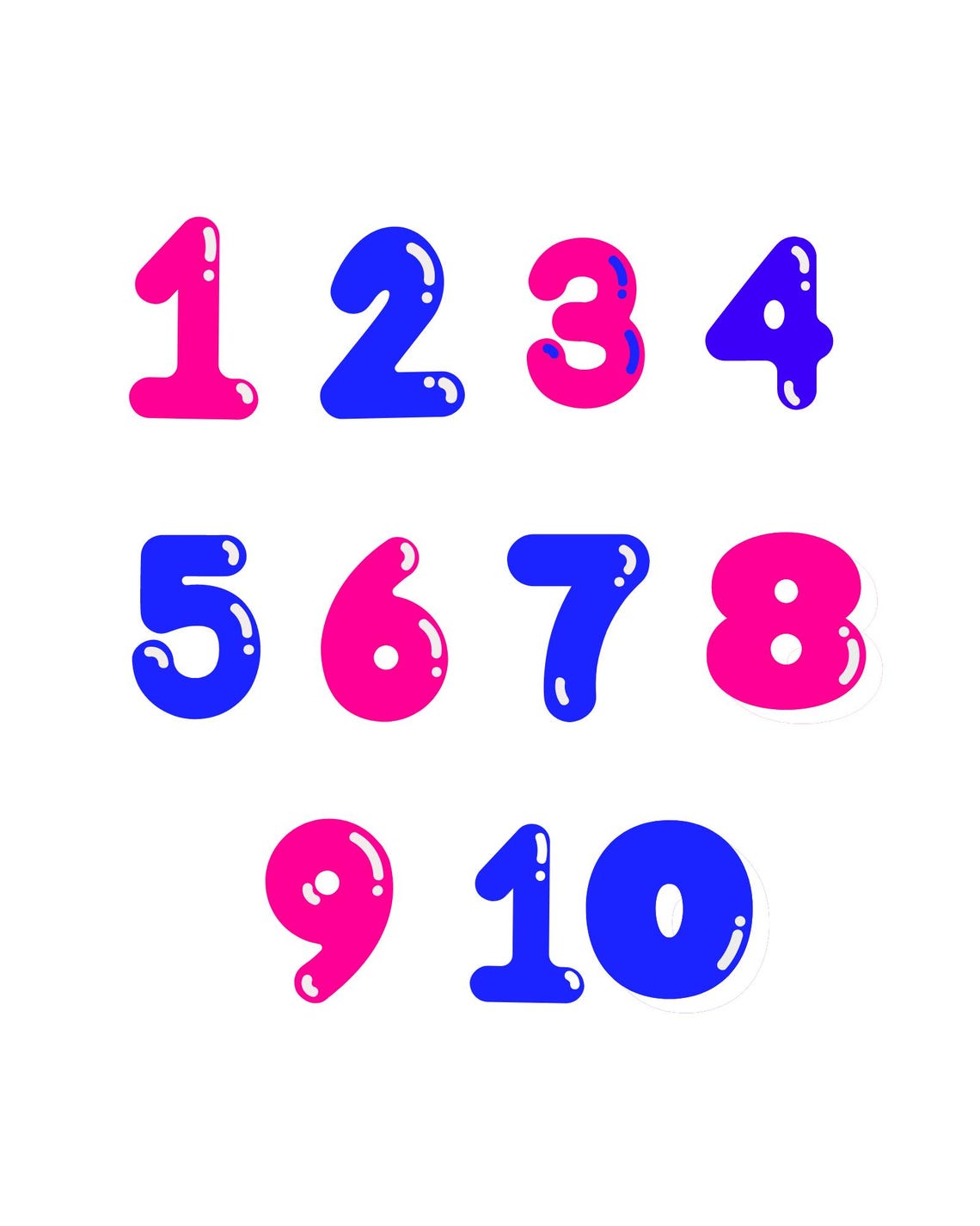 Numbers Poster Educational Wall Art Nursery Wall Art Playroom Poster Classroom Decor Kids Prints - Image 3
