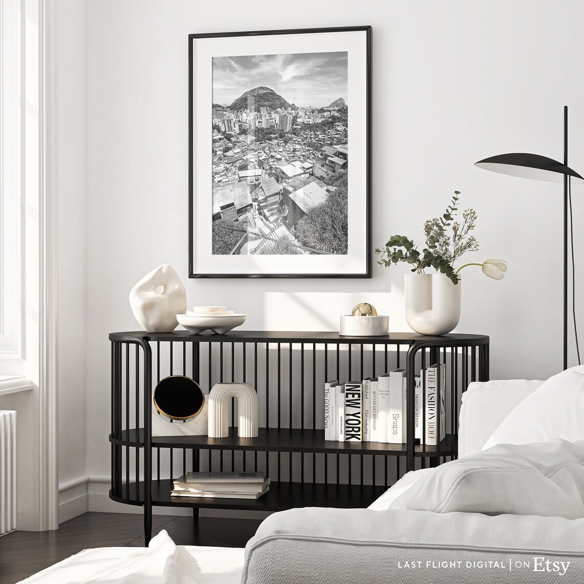 Brazil Print Rio De Janeiro Poster Favelas Brazil Art Travel Black White Photo South America Beach Christ Redeemer Brazil Poster - Image 2