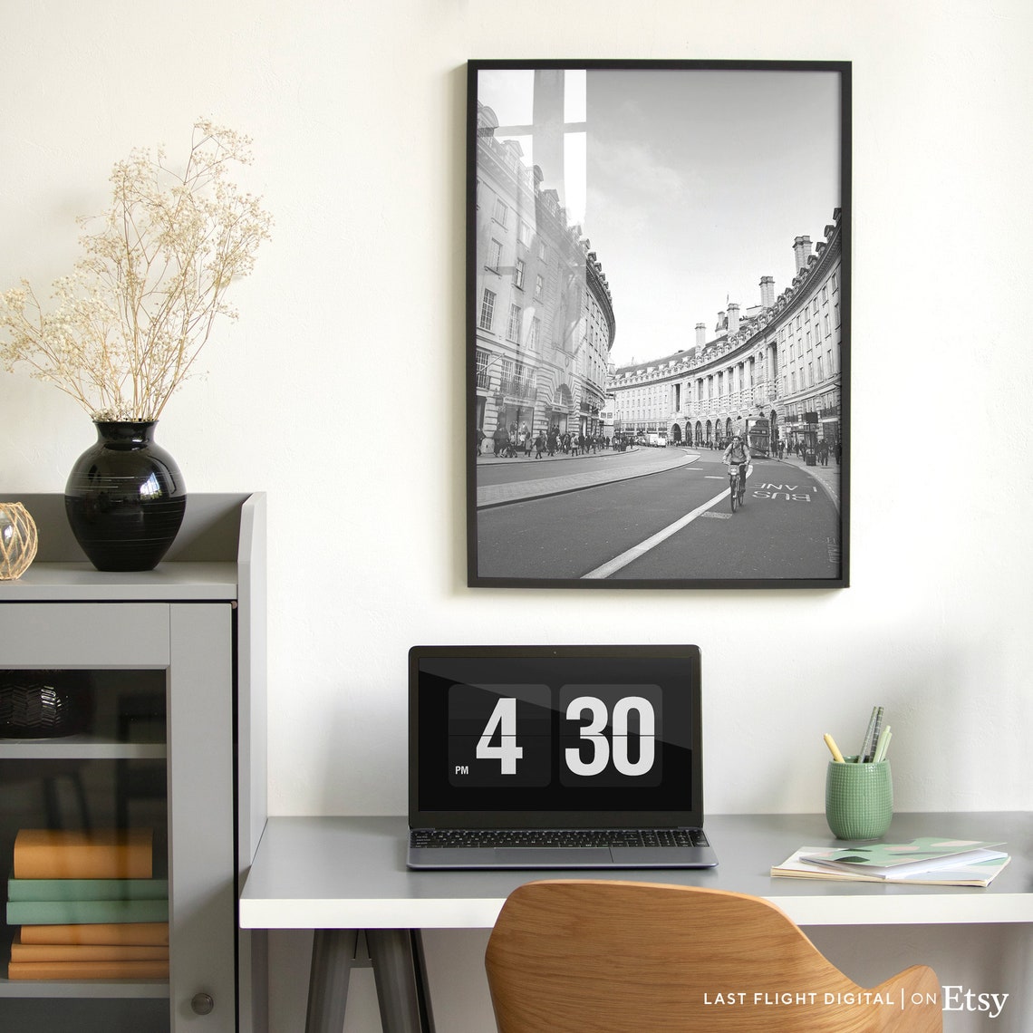 London Print Uk Poster England Poster London Poster United Kingdom Art London Cityscape Downtown Black White Photo Uk Print - Image 5