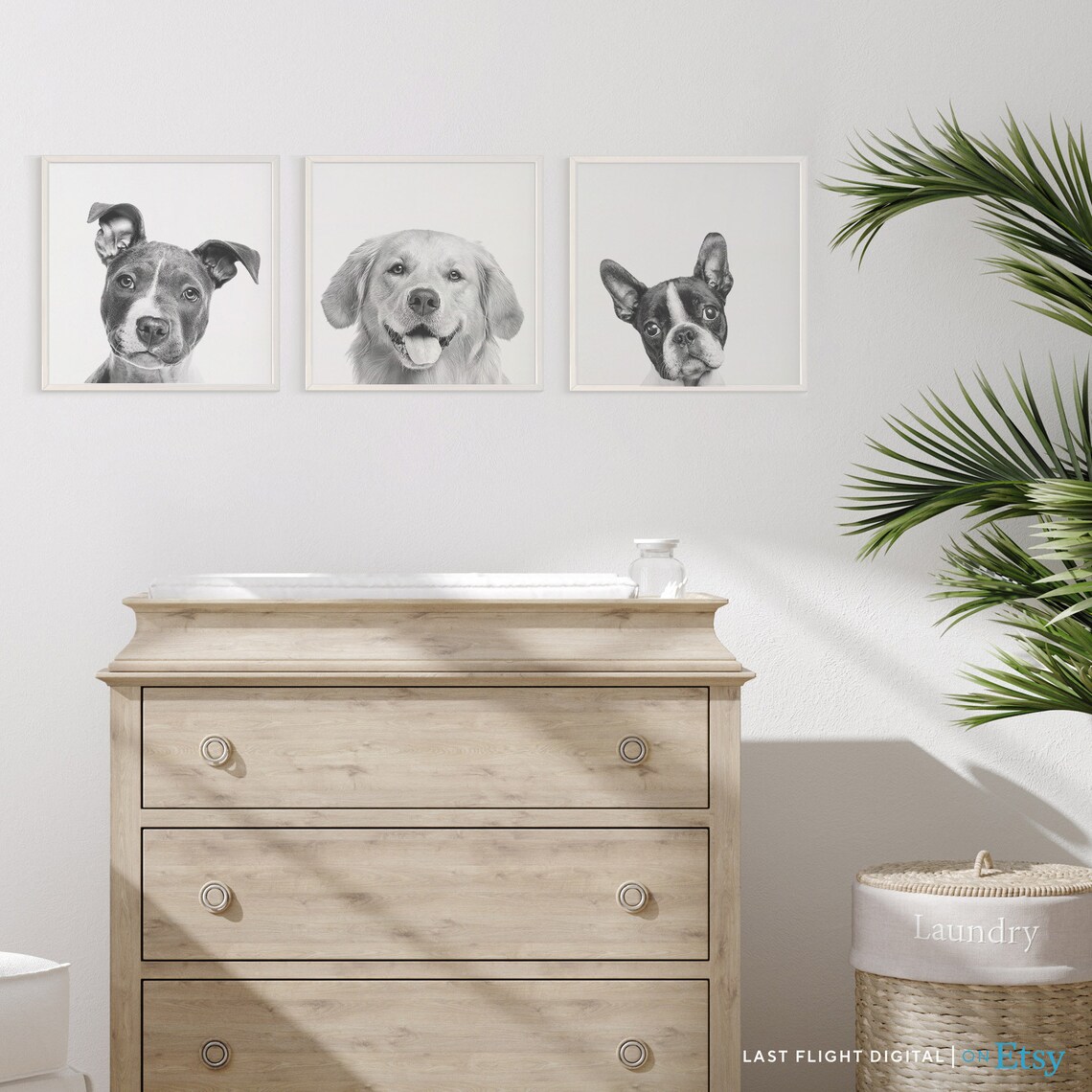 Golden Retriever Dog Poster, Kids Room Art Print - Image 2