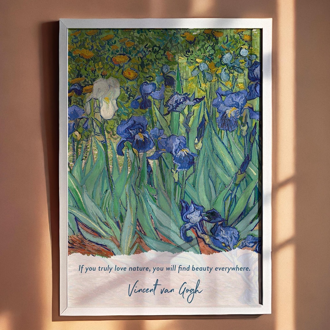 Vincent Van Gogh Irises, Impressionist Art Print