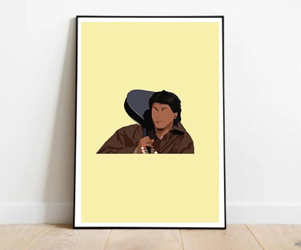 DDLJ SRK Violin Silhouette, Bollywood Poster