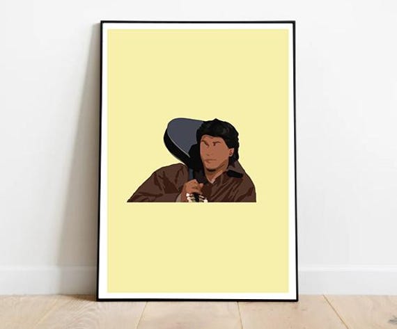 DDLJ SRK Violin Silhouette, Bollywood Poster
