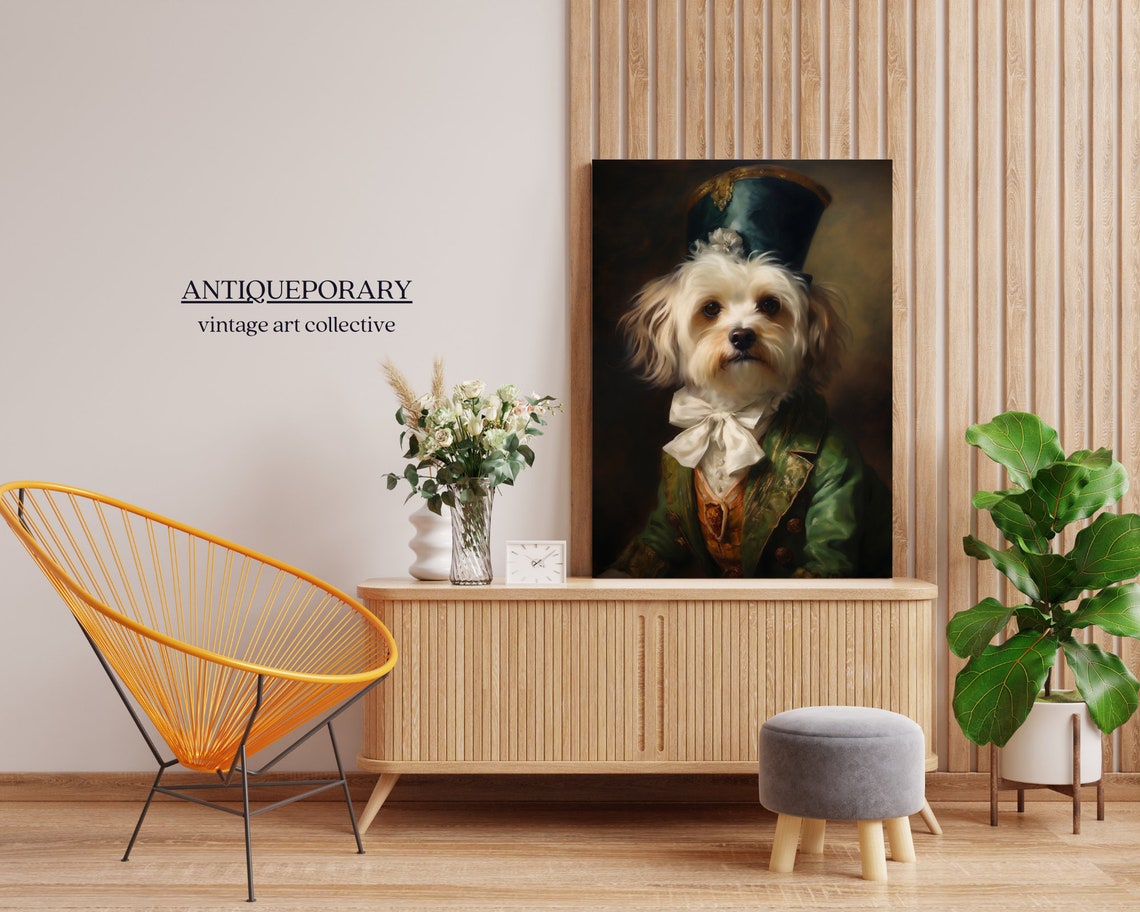 Victorian Animal Portrait Dressed Animal Print Royal Dog Poster Royal Animal Painting Renaissance Animal Portraits Vintage Inspired Art - Image 6