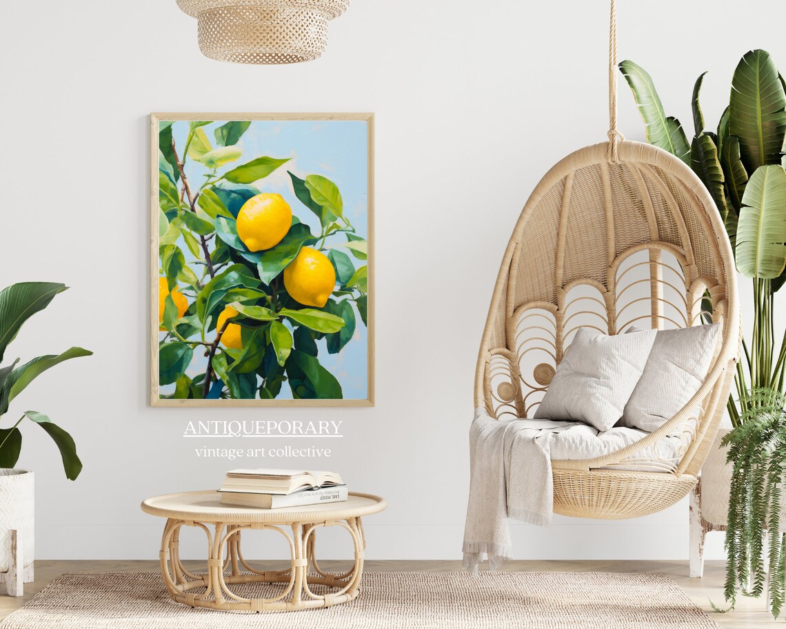 Vintage Lemon Tree Botanical Art Print, Kitchen Decor - Image 7