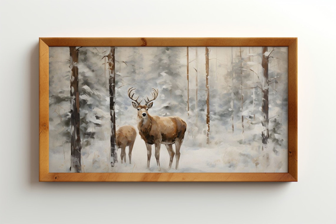 Silent Sentinels, Winters Graceful Guardians Art Print - Image 2