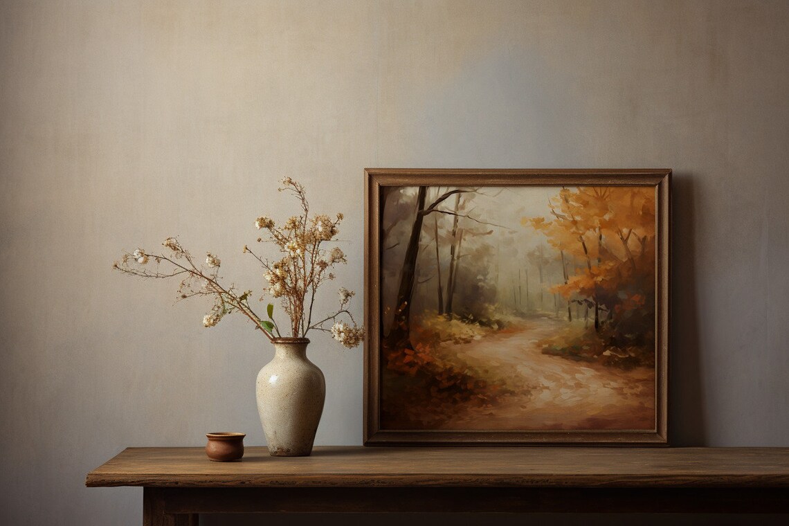 Autumn's Embrace, Whispering Woods Art Print - Image 4