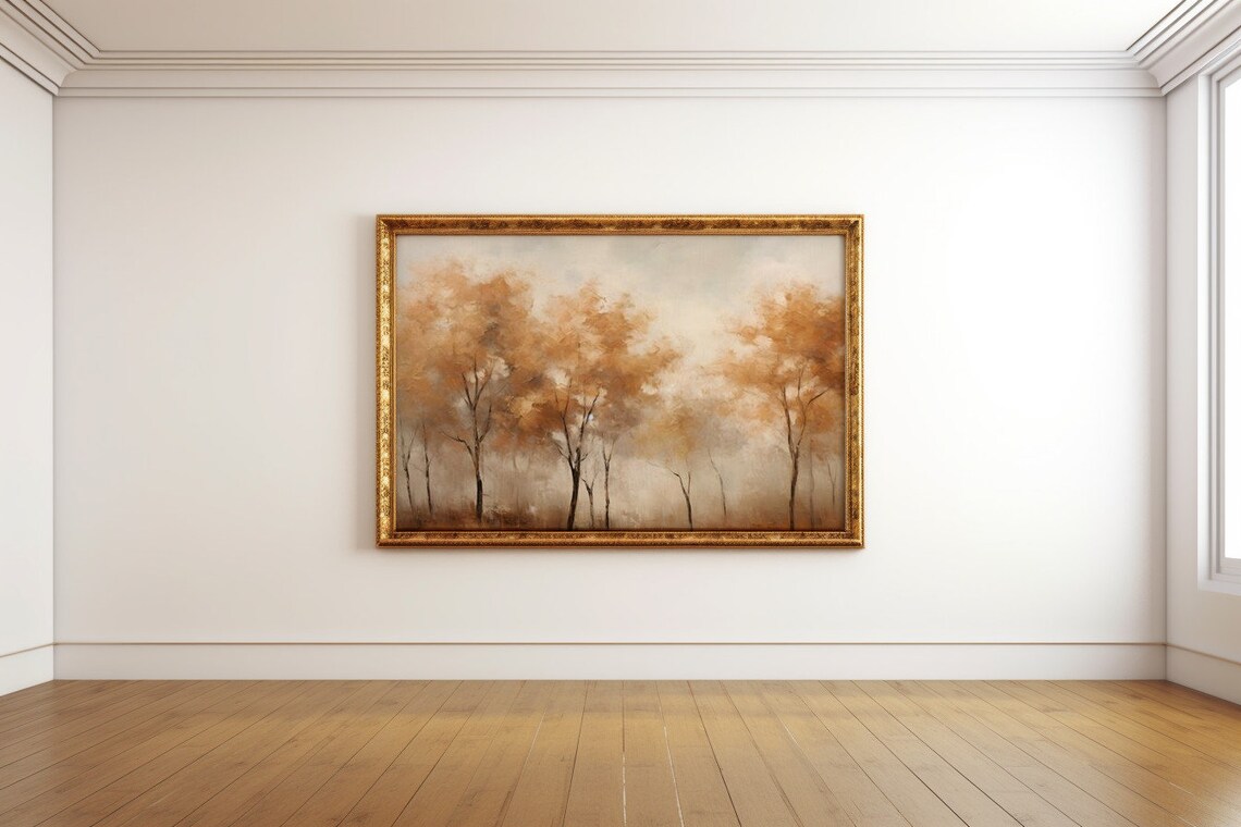 Misty Autumn Morning Antique Print - Image 2