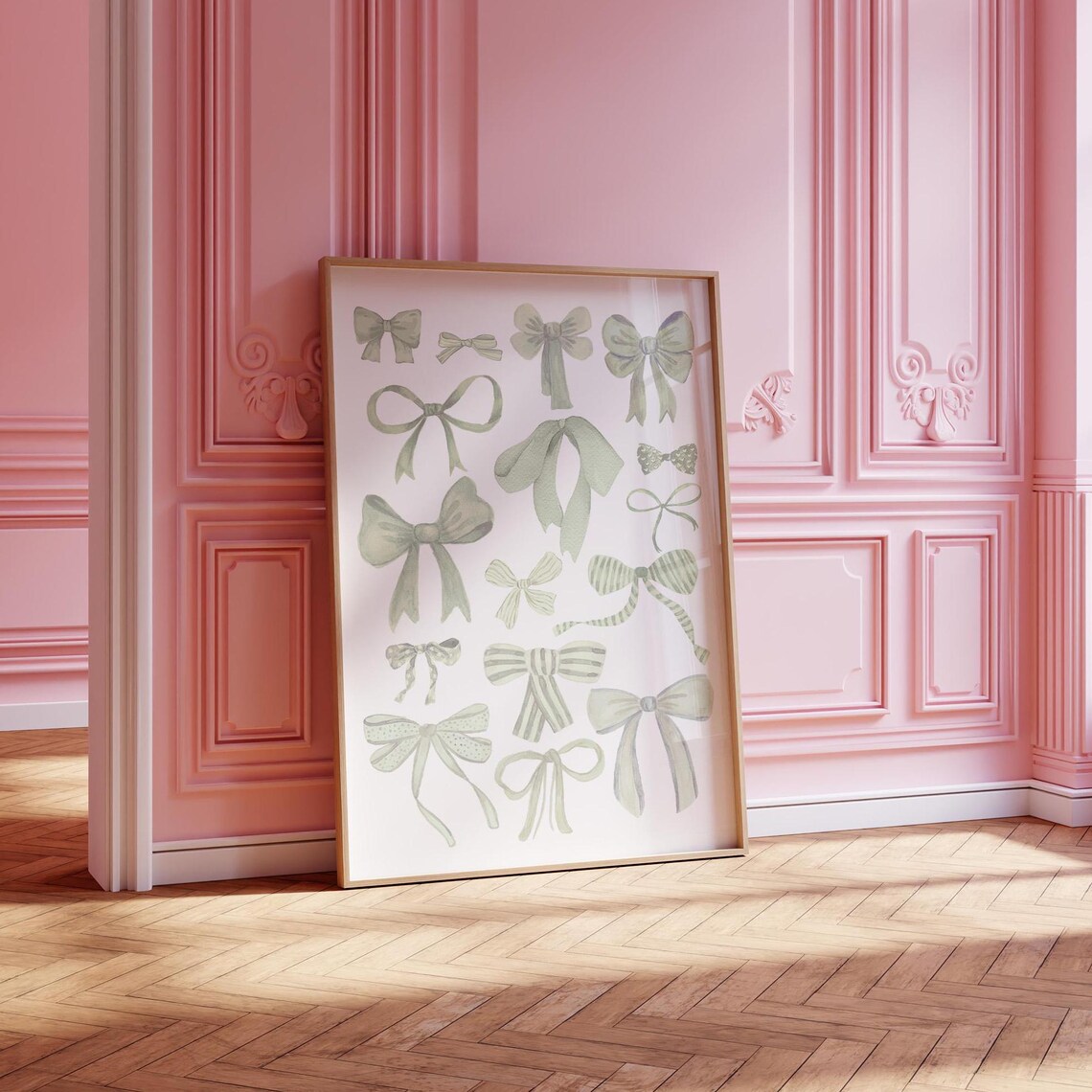 Bow Art Print, Coquette Aesthetic Room Decor - Image 2