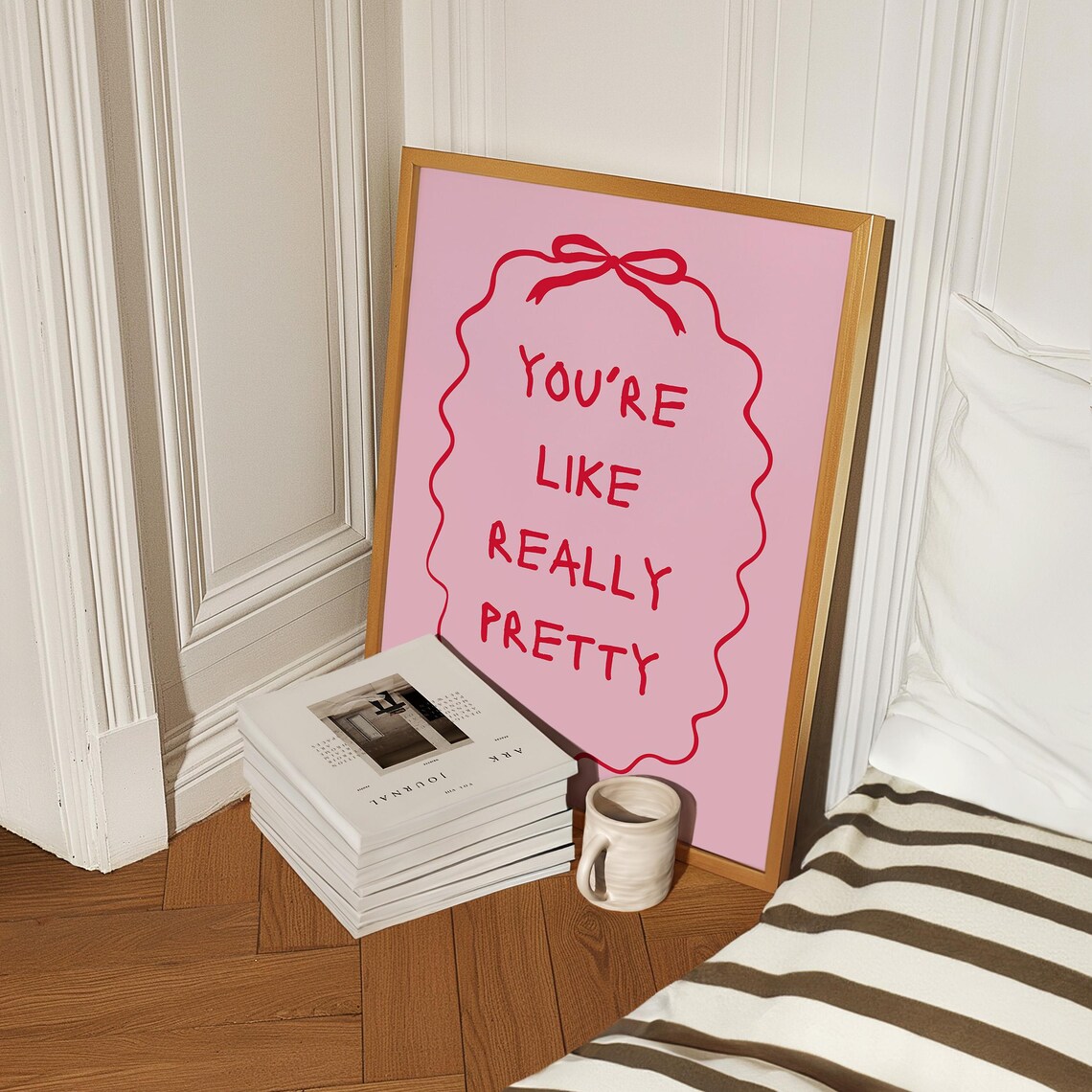 You’re Like Really Pretty Art Print, Coquette Decor - Image 4