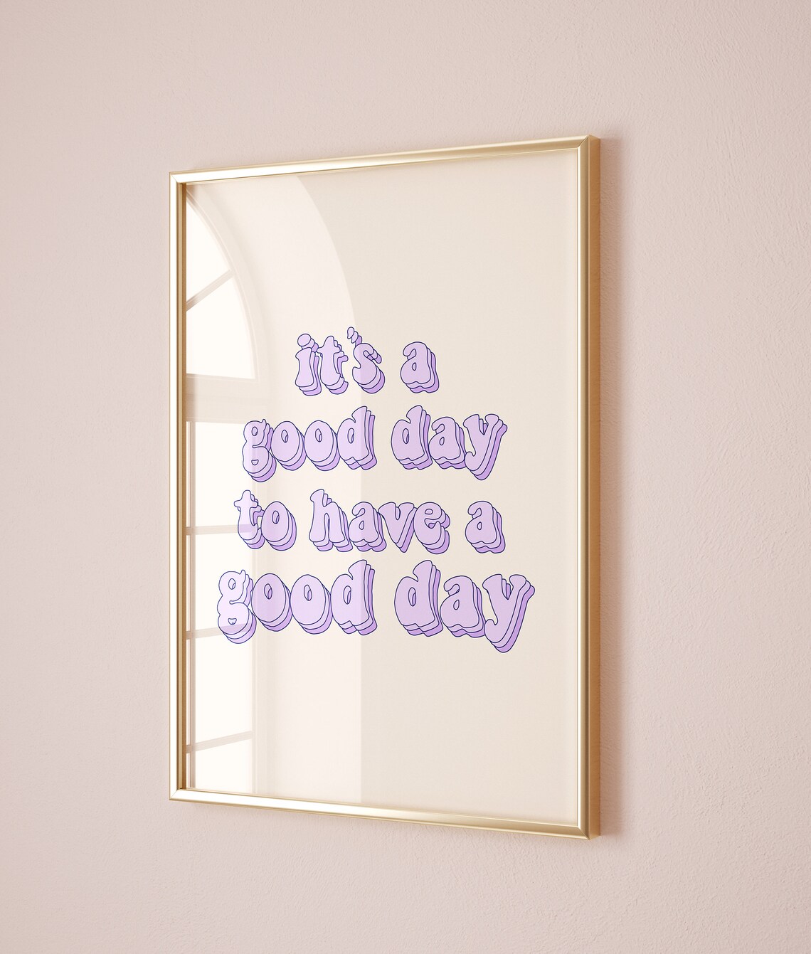 Typography Poster, Purple Y2K Wall Art Print - Image 3