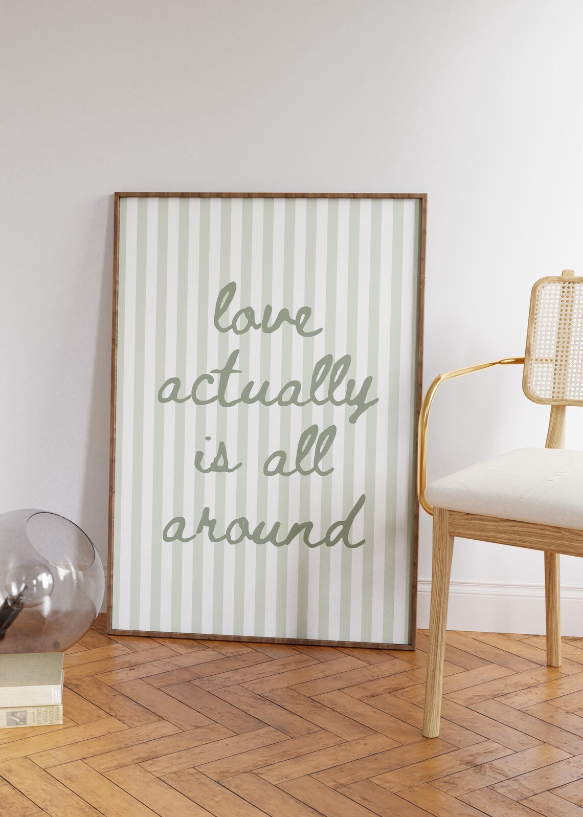 Love Is Actually All Around Quote Art Print