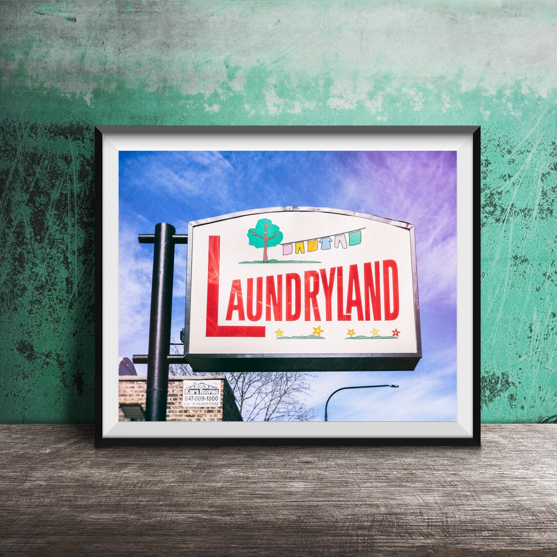 Laundry Land Photography Art Print, Laundry Room