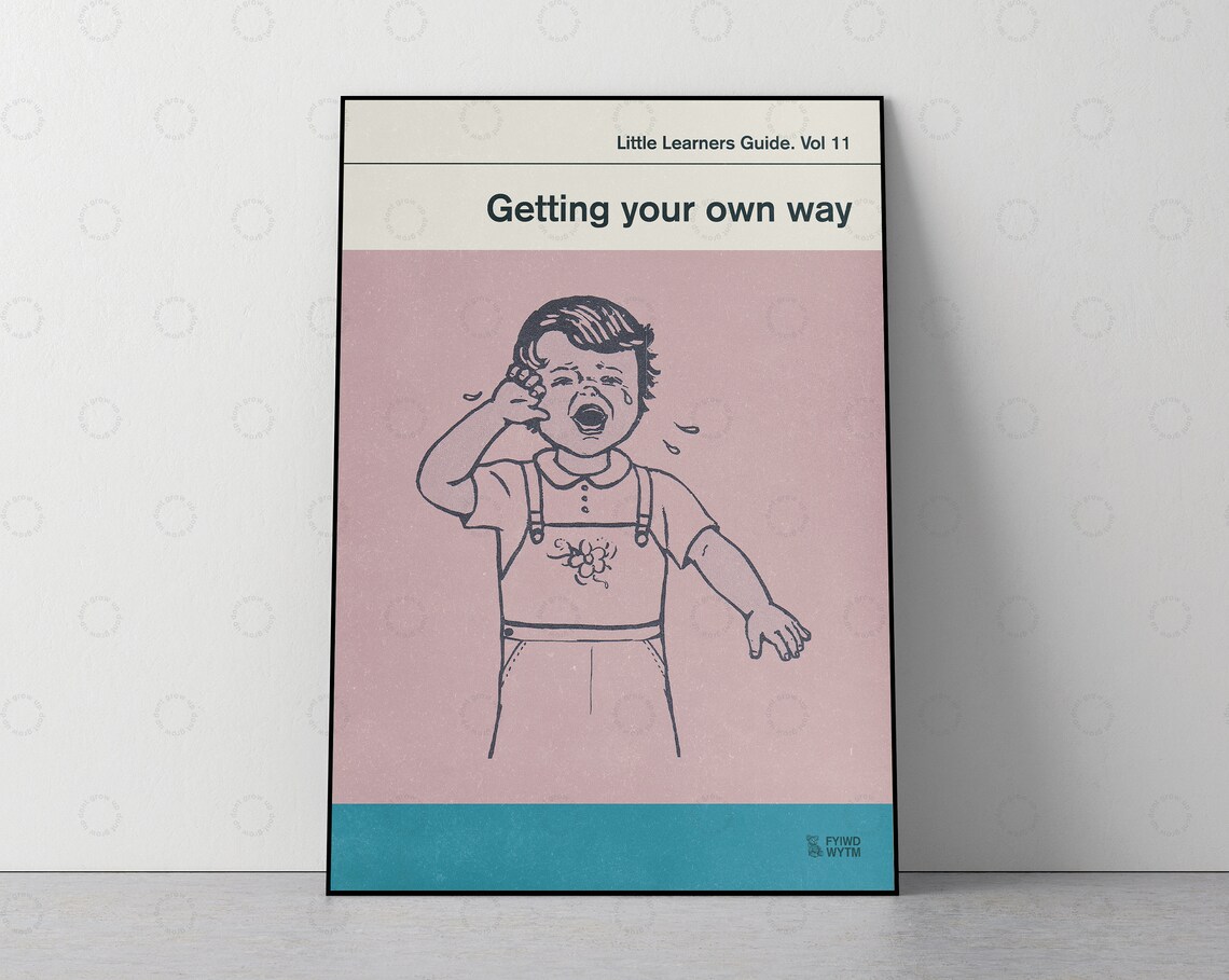 Vol 11 Getting Your Own Way, Vintage Book Cover Print