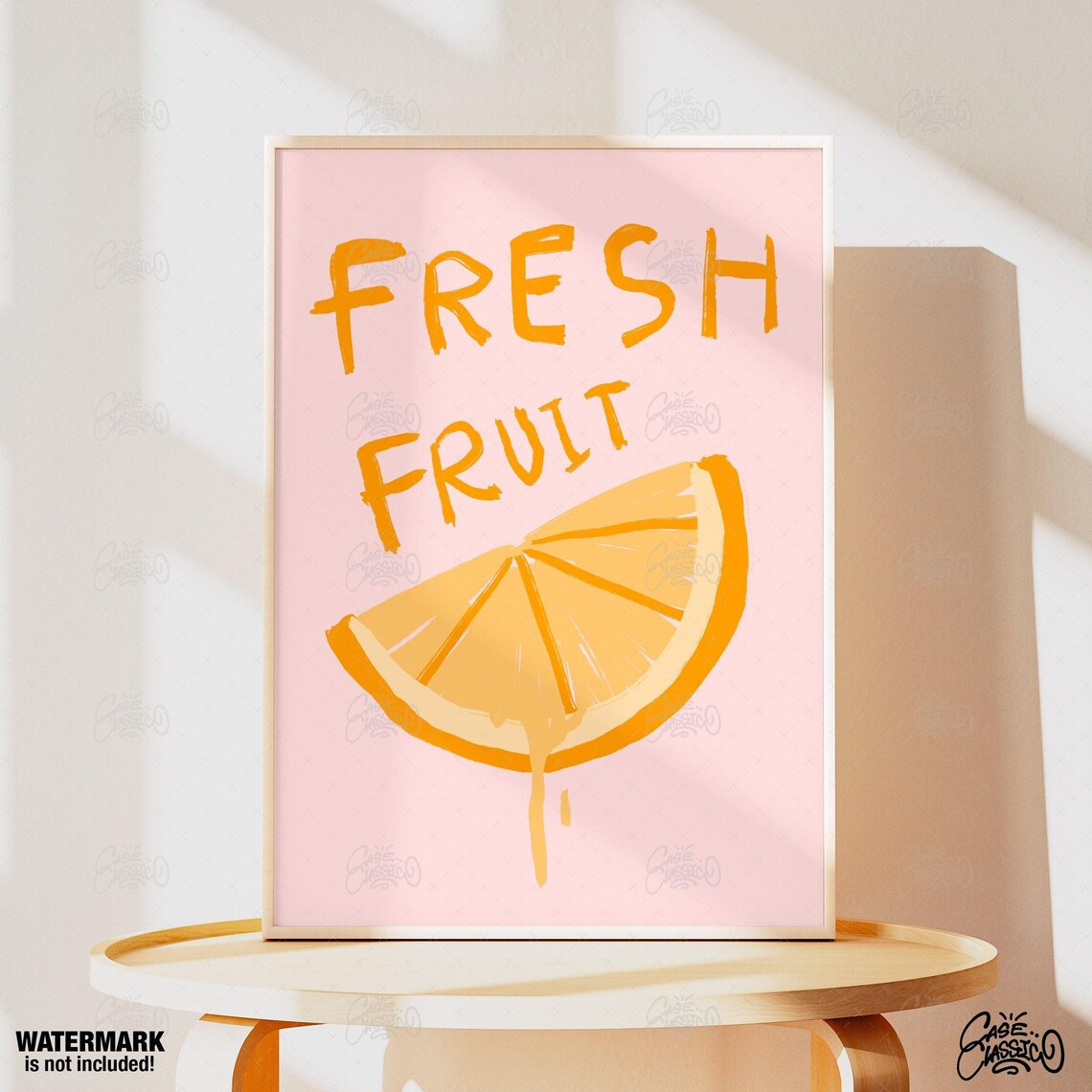 Fresh Fruit Kitchen Wall Art Fruit Print Kitchen Prints Fruit Poster Indie Room Decor Cute Poster Fine Art Print Minimalist Wall Art - Image 3
