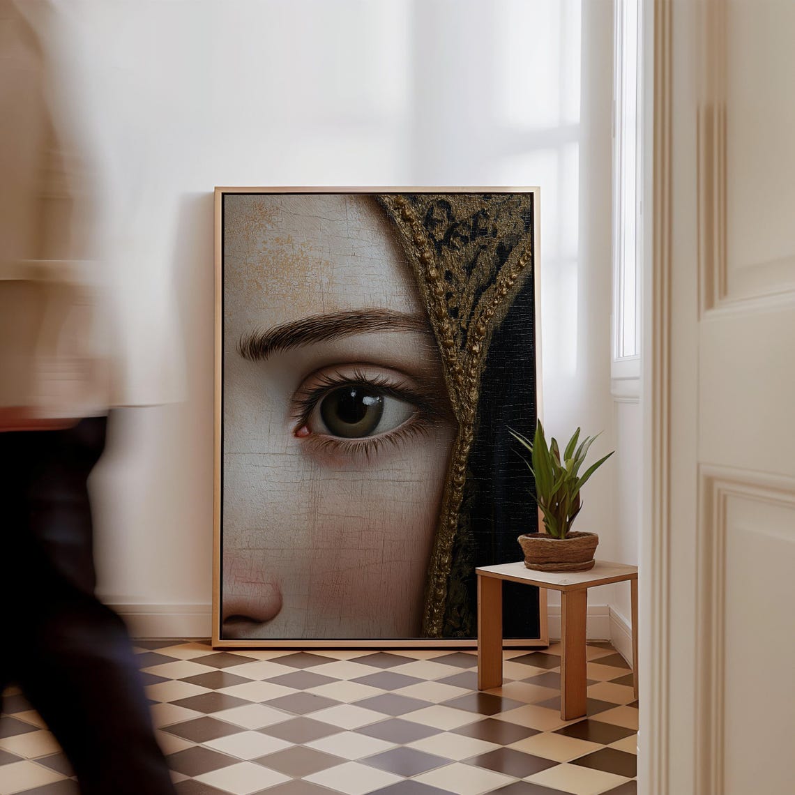 Renaissance Print Antique Painting Oil Painting Eye Painting Detail Renaissance Poster Oil Painting Print Museum Quality Poster Print - Image 4
