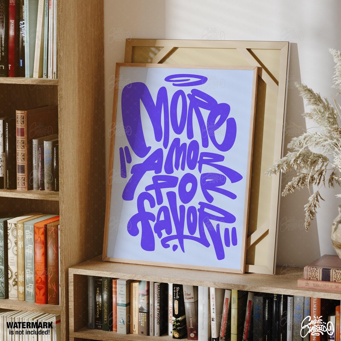 More Amor Por Favor Indie Room Decor Love Print Cute Poster Quote Print Typography Print Inspirational Wall Art Aesthetic Room Decor - Image 2