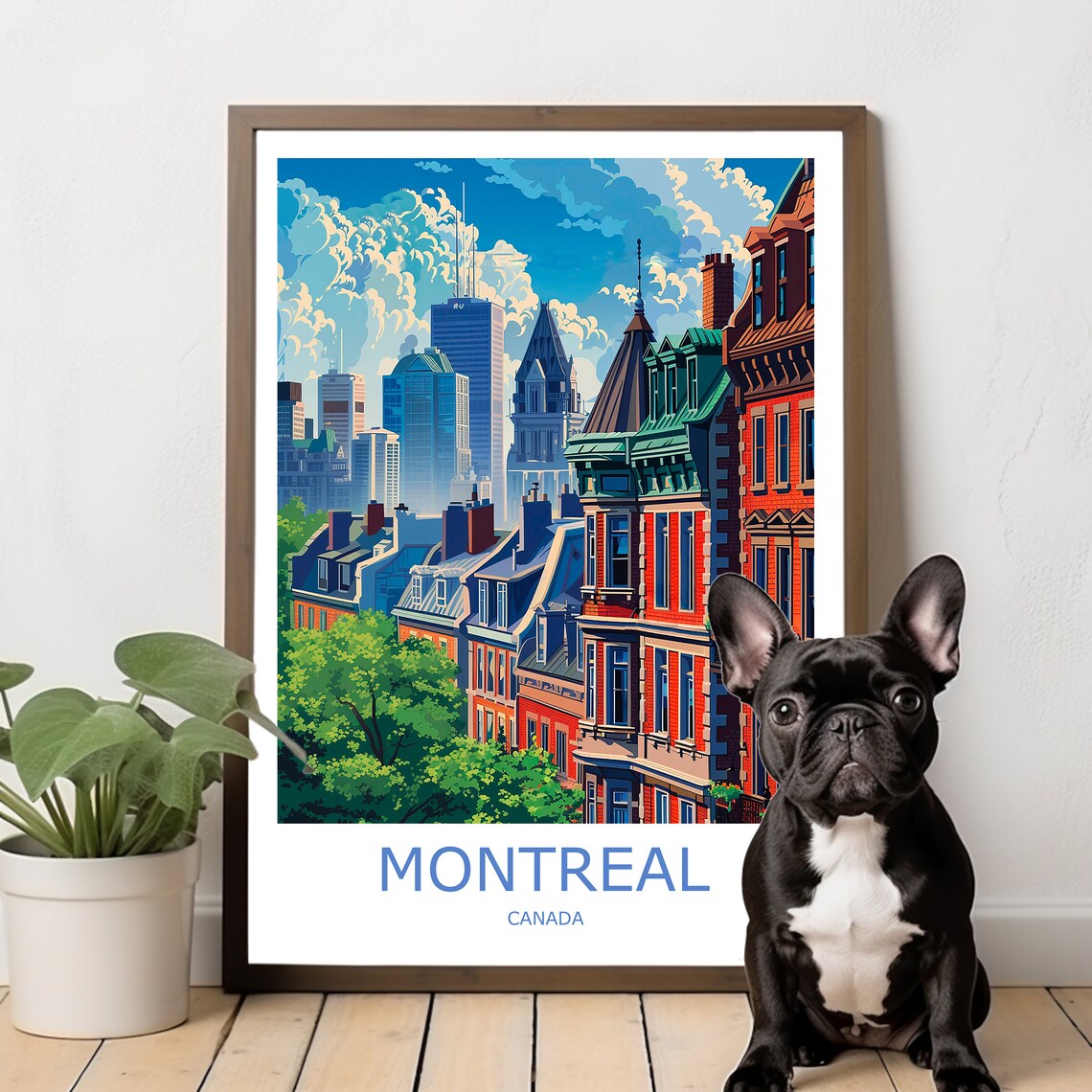Montreal Travel Poster, Canada Wall Art Print - Image 2