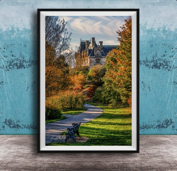 Biltmore Estate Autumn Print Wildlife And Fall Trees Artist Signed