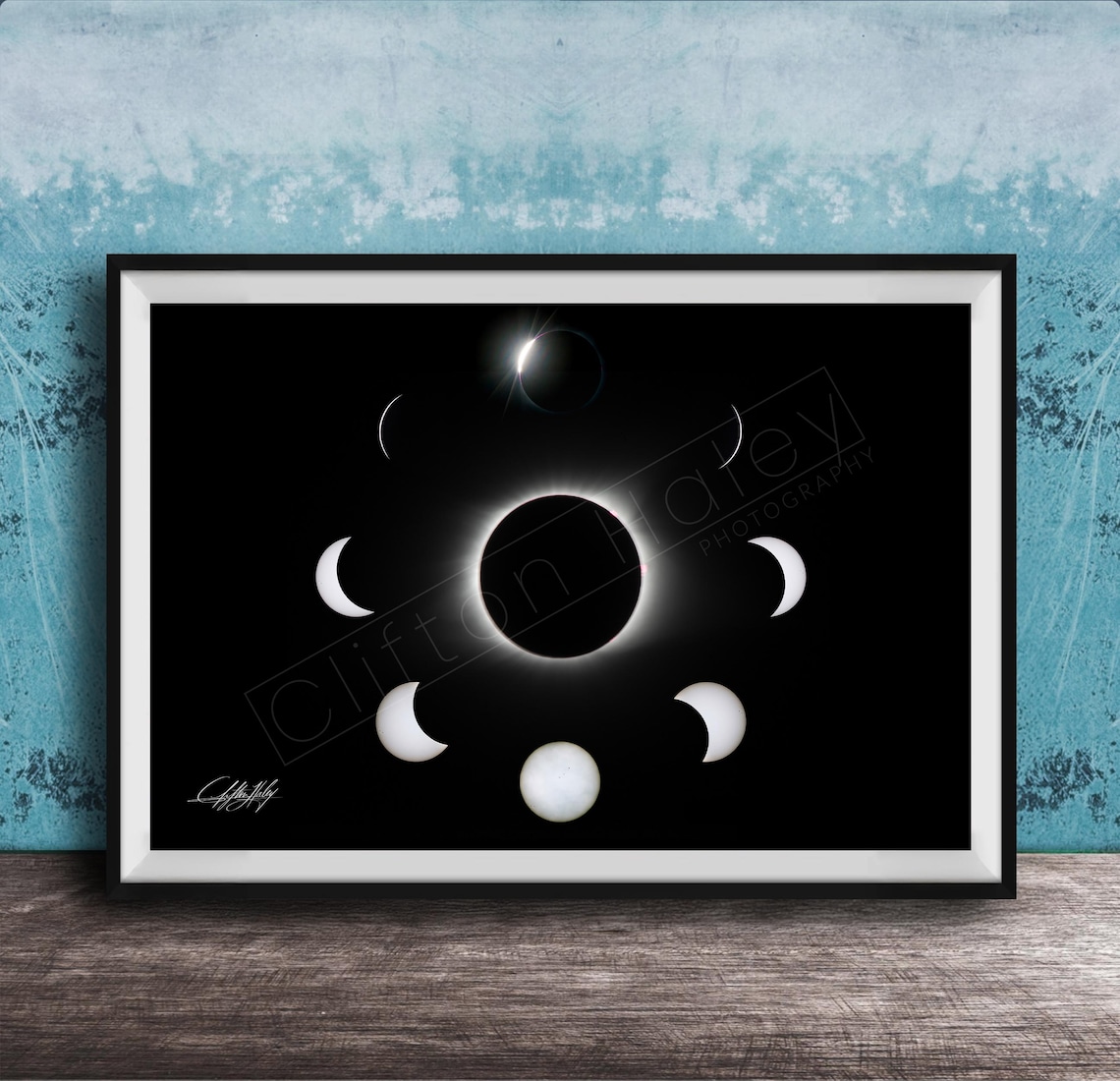 Great Eclipse Solar Map Art Print, Red Shade Detail