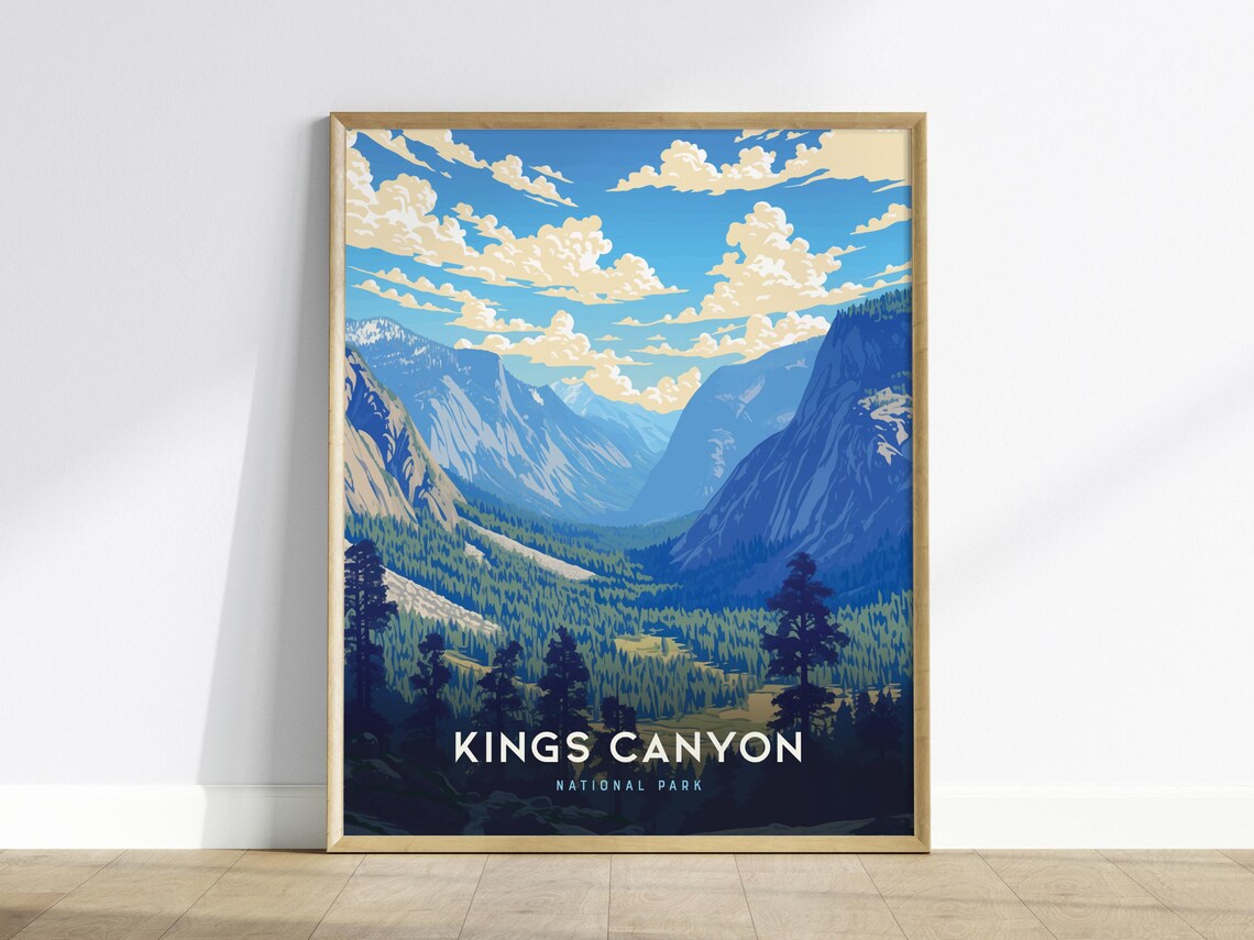 Kings Canyon National Park Sierra Nevada Canyon Landscape Poster